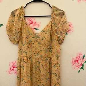 Mimi Chica Flower yellow dress